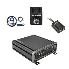 Kicker Cxa8001t-dbrc-ck4-loc2 Cxa800.1 800 Watt Mono Amplifier With Kit Dual Bass Remote Stereo Converter