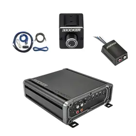 Cxa8001t-dbrc-ck4-loc2 Kicker Cxa800.1 800 Watt Mono Amplifier With Kit Dual Bass Remote Stereo Converter