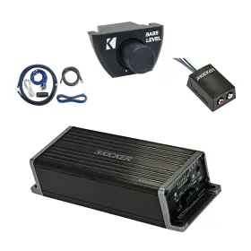Key2004-arct-ck4-loc2 Kicker 200w 4-channel Amplifier With Kit Remote Stereo Line Output Converter