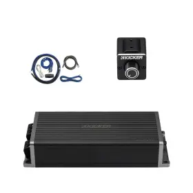 Kpx5001-dbrc-ck4 Kicker Kpx500.1 750 Watt Dynamic Power Mono Amplifier With Kit Dual Bass Remote