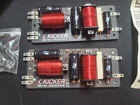 Kicker Mb100 Passive Crossover 100hz To 350hz Old School Vintage Car Audio Pair