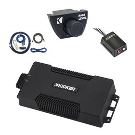 Kicker Pxa6001-arct-ck4-loc2 48pxa6001 Waterproof 850w Mono Amplifier With Kit Remote Stereo Converter