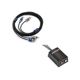 Kicker Qi23-loc2 Q-series 2-channel Rca Signal Cable 3 Meter And Stereo Output Converter