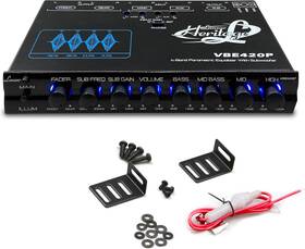Lanzar Vbe420p.5 4 Band Stereo Equalizer - Half Din Car With Subwoofer Gain Cont