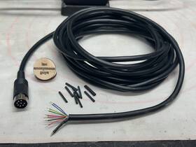 Laoanonymousguys 3342 Din Repair Kit Male 8-pin Din Repair Kit 14ft For Alpine 3342 Control Unit Vintage Old School