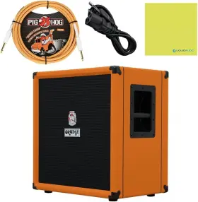 100w Liquid Audio 810139690962 Orange Amps Crush Bass 100 1x15 Combo With Pig Hog Cable