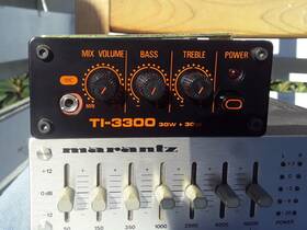 Made In Japan Ti-3300 Nos Jdm Baby Eq Amplifier Rare Vintage Car Stereo 30w Showa Retro Ti3300 Mic Aux