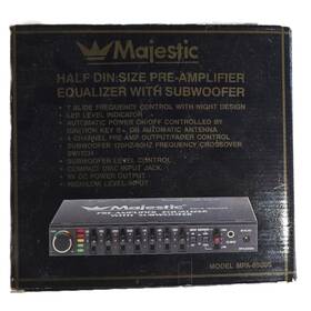 Majestic Map-8500s Rare Vintage Mpa-8500s Nos Car Audio Pre-amp Equalizer With Subwoofer