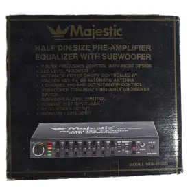 Mpa-8500s Majestic Map-8500s Rare Vintage Nos Car Audio Pre-amp Equalizer With Subwoofer