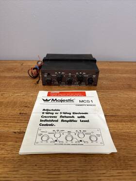 Majestic Mcs-1 Electronic Crossover Network Vintage Car Audio 2-way 3-way