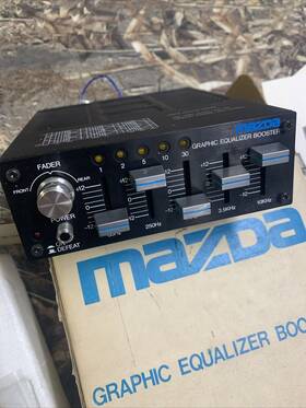 Mazda Dealer Accessories Accessory 1982 1983 0000-81-7250pb Rare Vtg Nos Rx7 626 Glc Car Stereo Eq Graphic Equalizer Booster 1981 Jdm