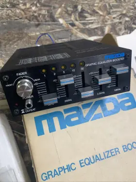 0000-81-7250pb Mazda Dealer Accessories Accessory 1982 1983 Rare Vtg Nos Rx7 626 Glc Car Stereo Eq Graphic Equalizer Booster 1981 Jdm
