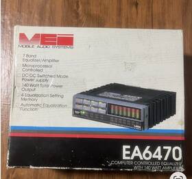 Mei Ea6470 New Vintage Rare Mobile Audio Systems Equalizer / Amplifier