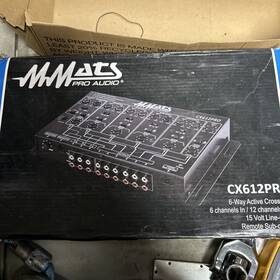 Mmats Cx612-pro New Cx612 Pro 6 Ch In 12 Out Crossover Remote Bass Knob Cx-612