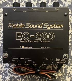 Nakamichi 1888 Old School Mobile Sound System Ec-200 Electronic Crossover Japan