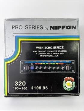 Nippon Eq-847em Vintage Car Graphic Eq Equalizer Nib Lights Style Japan