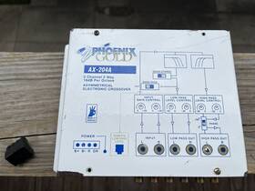 Phoenix Gold Ax-204a Old School 2 Wy Electronic Crossover Original Power Plug