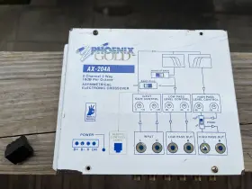 Ax-204a Phoenix Gold Old School 2 Wy Electronic Crossover Original Power Plug Ax-204a Phoenix Gold Old School 2 Wy Electronic Crossover Original Power Plug