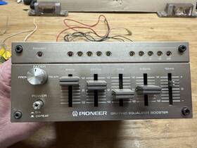 Pioneer Ad-50 Car Stereo Graphic Equalizer Booster Works Great Missing 1 Knob