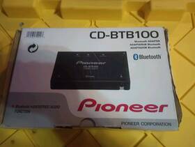 Pioneer Cd-btb100 Vtg Old School Cd-bt100 Car Stereo Bluetooth Audio Deck Adapter W Cables