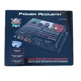 Power Acoustik 709483065550 Bass-mx Digital Bass Restoration Processor With Remote Gain Control