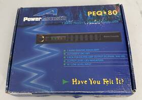 Power Acoustik 99101561 Peq-80 7 Band Passive Graphic Equalizer
