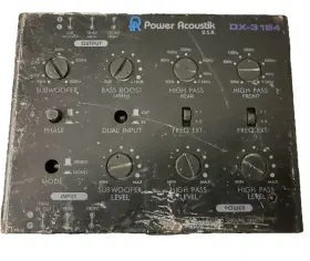 Dx-3184 Power Acoustik Crossover High Pass Filter Subwoofer Signal Processor Dx-3184 Power Acoustik Crossover High Pass Filter Subwoofer Signal Processor