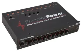 Precision Power 846830036532 E.7 1/2 Din 7-band Parametric Equalizer With Led Display