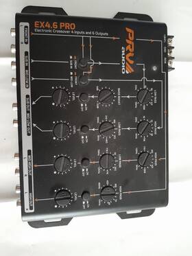 Prv Audio Ex4.6pro Ex4.6 Pro 4 Way Electronic Crossover In 6 Rca Output 9v Rms Car