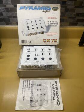 Pyramid 068888706667 Gold Series Cr72 4-way 8-channel Electronic Crossover