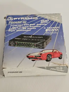Se707-echo Pyramid Se707 Echo Led 200 Watt 7 Band Equalizer Booster Amplifier Phase Iii Se707-echo Pyramid Se707 Echo Led 200 Watt 7 Band Equalizer Booster Amplifier Phase Iii