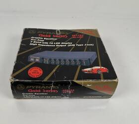 Pyramid Se719a New Vintage Vl-led Stereo Graphic Equalizer Gold Series In Box