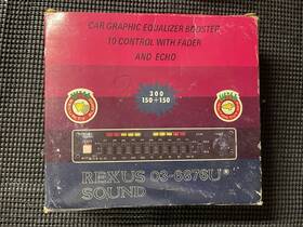 Rexus Sound 03-6876u Rare Car Graphic Equalizer Booster 10 Control With Fader And Echo