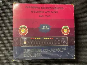 03-6876u Rexus Sound Rare Car Graphic Equalizer Booster 10 Control With Fader And Echo
