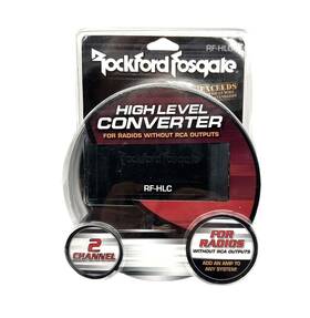 Rockford Fosgate 780687340773 Rf-hlc 2-channel Car Audio High-low Level Converter Hi-lo New