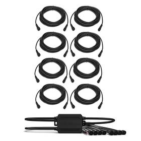 Rockford Fosgate Rfbdl240212-33 Pmx-rgb Color Optix Controller And 8 Rgb-16 16ft Extension Ca