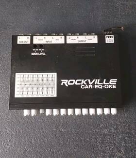 Rockville 819216025871 Car-eq-oke Car Audio 7 Band Equalizer With Bluetooth And Mic Input