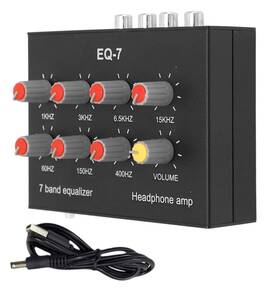 Rqg 768825371643 Eq 7 Band Sound Equalizer Home Audio 2 Channel Car 3.5mm Inch