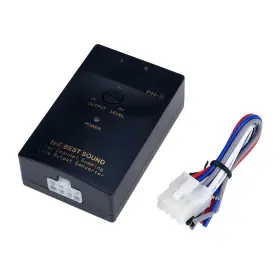 4350279839 S Sydien 1pc Black High To Low 2-channel Line Output Converter Rca Car