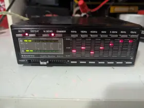 Eqz-10 Sanyo Old School Car Graphic Equalizer 7 Bands Eqz10 Vintage Eq