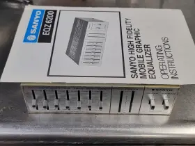 Eqz6200 Sanyo Vtg 80s High Fidelity Mobile Graphic Equalizer P9