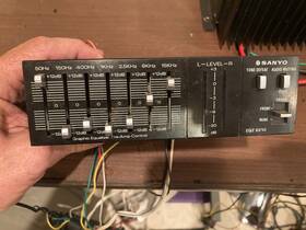Sanyo Eqz6210 Vintage 80s Passive Car Stereo Led Graphic Equalizer Audio Eq