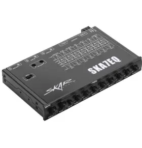 Ska7eq Skar Audio 7 Band 1/2 Din Pre-amp Car Graphic Equalizer With Ska7eq Skar Audio 7 Band 1/2 Din Pre-amp Car Graphic Equalizer With