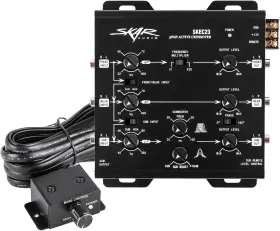 Skec23 Skar Audio 3-way 6-channel Electronic Crossover 5v Rca And Sub Remote Skec23 Skar Audio 3-way 6-channel Electronic Crossover 5v Rca And Sub Remote
