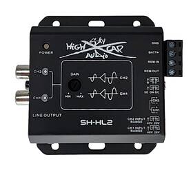 Sky High Car Audio Shca-sh-hl2 Line Out Converter Hl2 2 Channel Hi To Low Subwoofer Output