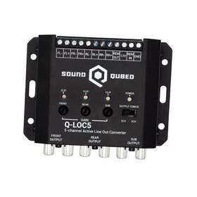 Soundqubed Q-loc5 Active 5-channel Car Audio Line Out Convertor - High To Low Head