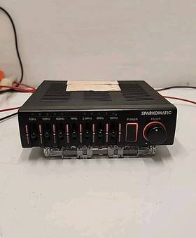 Sparkomatic Sbe7 Vintage Compact Under Dash Equalizer Booster 7 Band Amplifier