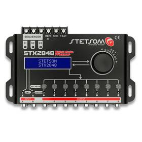 Stetsom Stx2848 Dsp Crossover And Equalizer 8 Channel Digital Signal Processor