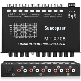 Ab3006-sl-us Subloom 7 Band Car Audio Equalizer Bands Eq Amplifier Graphic
