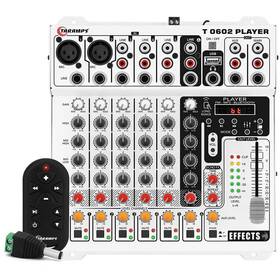 Taramps 001842 Audio Mixer T-0602 Player 6 Input Channel 2 Output Dj
